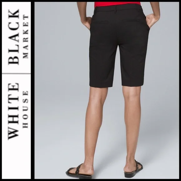 NWT WHBM 11” Smooth Stretch Bermuda Shorts - Picture 3 of 5